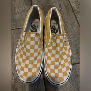 Yellow Checkered Vans